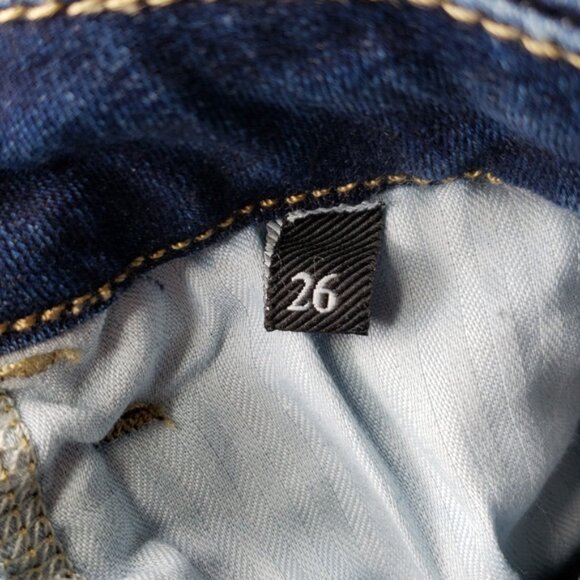 7 For All Mankind the ultra-high rise skinny Blue Women's Jeans Size 26 - Picture 7 of 9